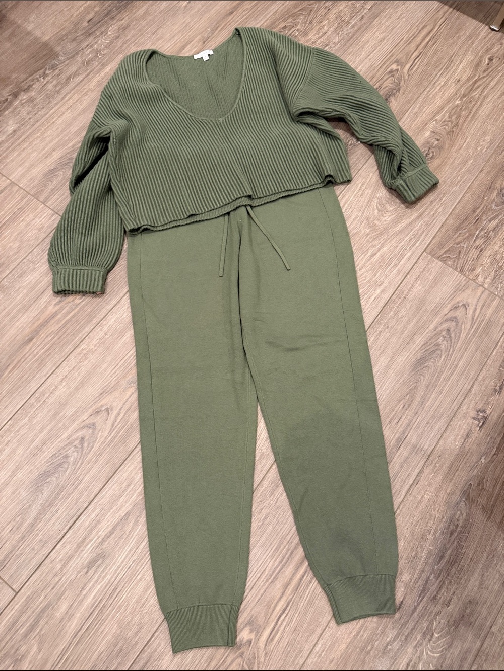 lunya (Brand New) Cotton Silk Reversible Sweater & Joggers Set
